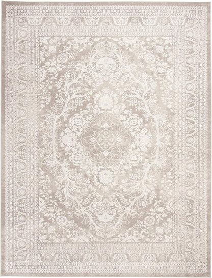 SAFAVIEH Area Rug 6x9 - Reflection Collection - Beige & Cream, Non-Shedding & Easy Cleaning, Ideal for Entryway, Living Room, Bedroom (RFT668A)