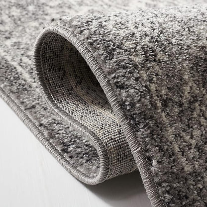 SAFAVIEH Area Rug 10x14 - Evoke Collection - Large - Grey & Ivory, Distressed Design, Non-Shedding & Easy to Clean, Ideal for Living Room, Bedroom, Dining Space (EVK256D)