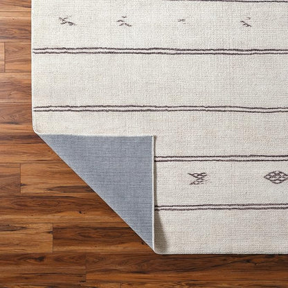 Livabliss x Becki Owens Rivi Moroccan Area Rug , 7'10" x 10', Ivory/Black