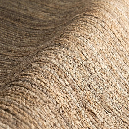 nuLOOM Oval 9x12 Rigo Jute Hand Woven Area Rug, Natural, Solid Farmhouse Design, Natural Fiber, For Bedroom, Living Room, Dining Room, Hallway, Office, Kitchen, Entryway