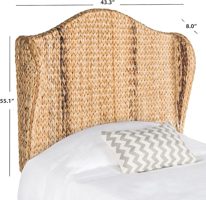 SAFAVIEH Home Collection Nadine Natural Winged Headboard, Twin