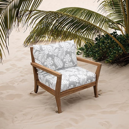 Tommy Bahama Deep Seating Lounge Cushion, 26" X 30" X 4", Tropical Chrome