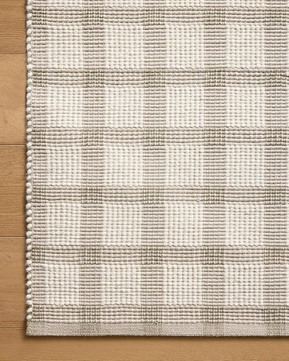Loloi Magnolia Home by Joanna Gaines Ryder Collection RYD-02 Stone/Ivory 3'-6" x 5'-6" Accent Rug