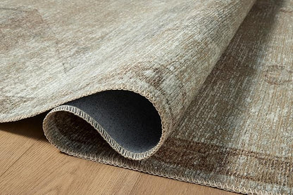 Loloi Amber Lewis Cambria Collection CBR-02 Mist/Natural 2'-3" x 3'-9" Accent Rug Jute, Neutral, Vintage Style, Antique Tone, Living, Bedroom, Dining, Carpet