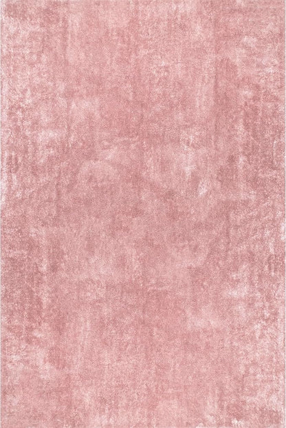 nuLOOM 2' x 3' Cozy Plush SuperiorWash Area Rug, Machine Washable, Non-Slip, Soft Fluffy Shag Carpet for Living Room Bedroom Kids Room Nursery Home Decor, Loni Pink
