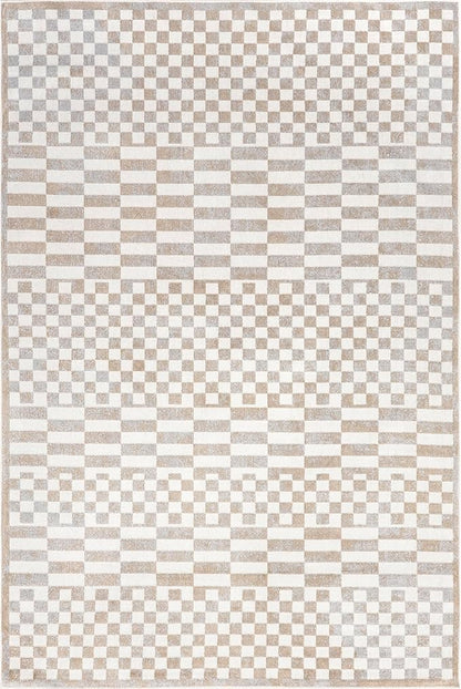nuLOOM 2'8" x 8' Machine Washable Stain-Resistant Area Rug Medium Profile for Living Room, Bedroom, and Dining Room, Nikita Beige