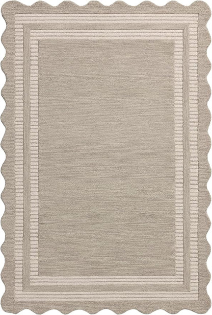 Loloi Chris Loves Julia Scottie Collection SCO-01 Fog/Ivory 5'-0" x 7'-6", .87" Pile Height, Area Rug