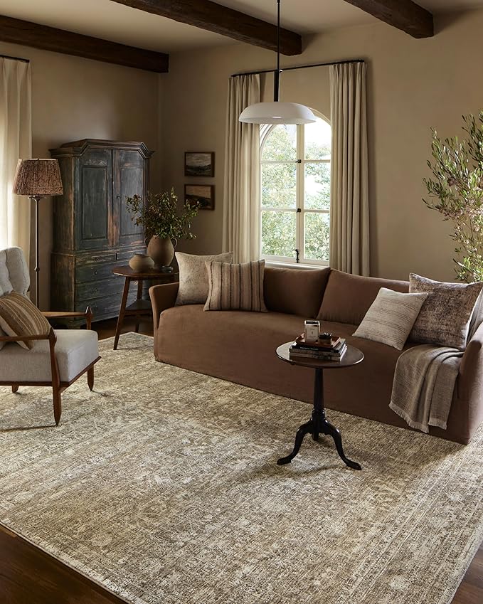 Loloi Amber Lewis Honora Collection HON-01 Khaki/Beige 2'-7" x 10'-0" Runner Rug