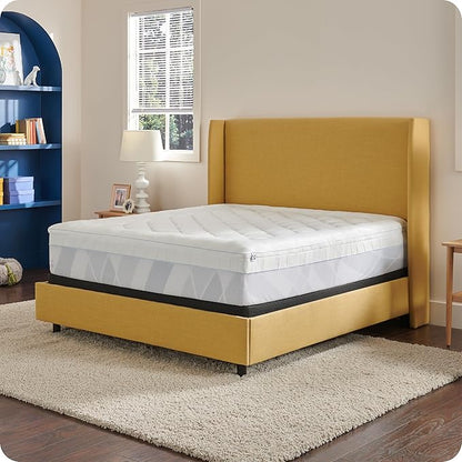 Sealy Dreamlife 3” Gel Memory Foam Queen Mattress Topper with 1” Quilted Cooling Cover, SealyComfort Gel Foam, SealyCool Poly Blend Cover