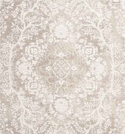 SAFAVIEH Reflection Collection Area Rug - 5'1" x 7'6", Beige & Cream, Boho Tribal Distressed Design, Non-Shedding & Easy Care, Ideal for High Traffic Areas in Living Room, Bedroom (RFT668A)