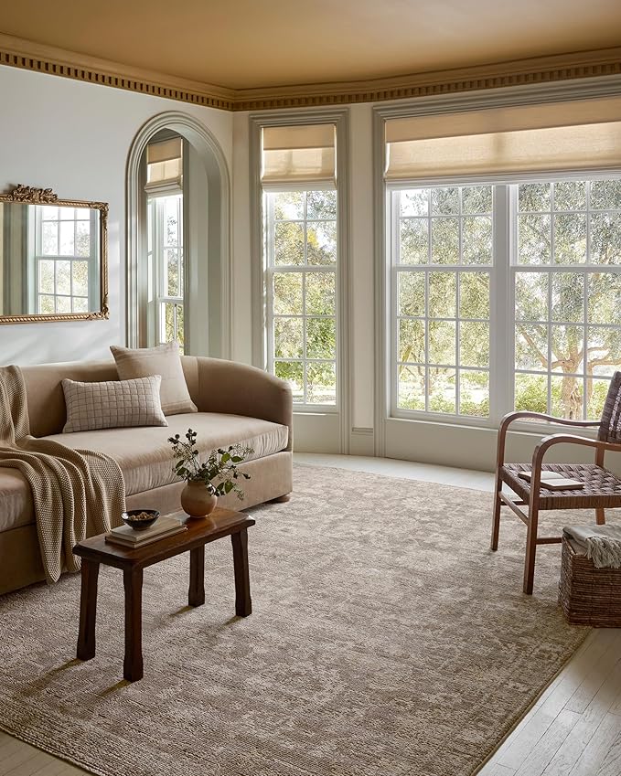 Loloi Magnolia Home by Joanna Gaines Pace Collection PAC-03 Taupe/Wheat 2'-3" x 3'-10" Accent Rug