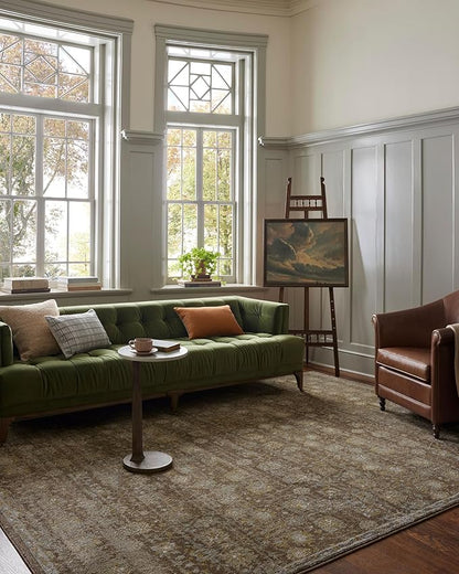 Loloi Magnolia Home by Joanna Gaines Mona Collection MOA-03 BARK/Natural 11'-6" x 15'-6" Area Rug