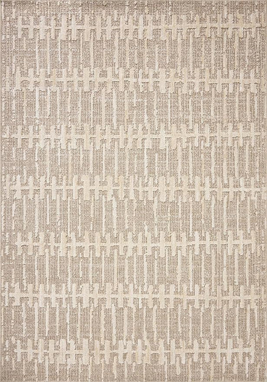 Loloi Amber Lewis Bexley Collection BEX-02 Taupe/Natural 2'-7" x 8'-0" Runner Rug Neutral, Textured, Living, Bedroom, Dining, Carpet