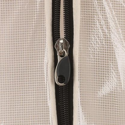 Household Essentials 3392-1 Cedarline Collection Hanging Garment Bag | Dress and Suit Protector | Natural Cotton Canvas,Off-White