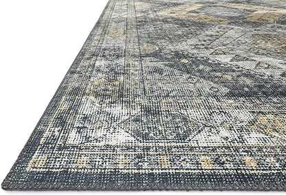 Loloi II Skye Collection SKY-09 Graphite/Silver 5'-0" x 7'-6" Area Rug