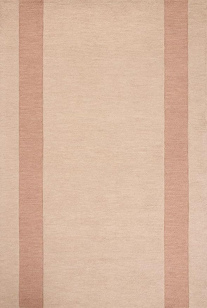 Loloi Leanne Ford Craven Collection CVN-01 Blush/Rose 2'-3" x 3'-9" Accent Rug Geometrical, Patterned, Neutral, Entryway, Mudroom, Bathroom, and Kitchen