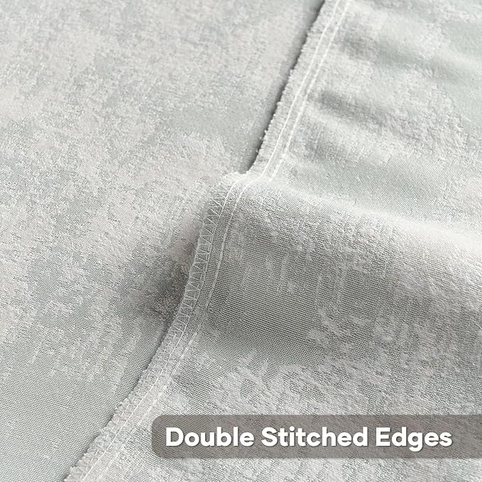 FUTEI Light Blue White Decorative Throw Pillow Covers 12x20 Inch Set of 2,Soft Faux Cashmere Jacquard - Textured & Cozy Pillow Case,Modern Home Decor for Couch Bed Living Room