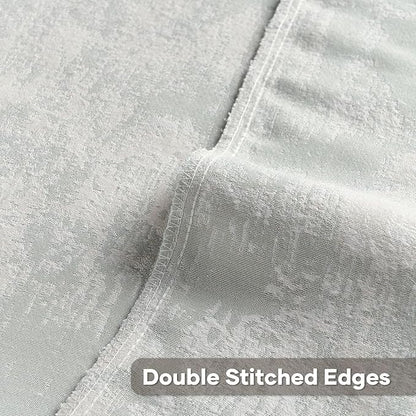 FUTEI Light Blue White Decorative Throw Pillow Covers 22x22 Inch Set of 2,Soft Faux Cashmere Jacquard - Textured & Cozy Cushion Case,Modern Home Decor for Couch Bed Living Room