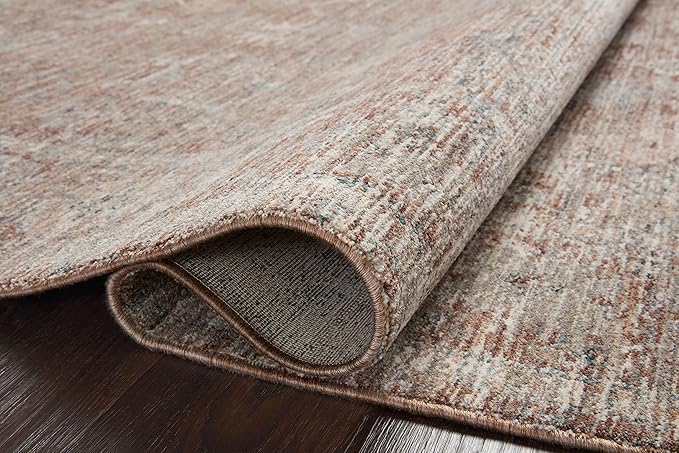 Loloi Magnolia Home by Joanna Gaines Millie Collection MIE-04 Brick/Fog 2'-7" x 14', .25" Pile Height, Runner Rug