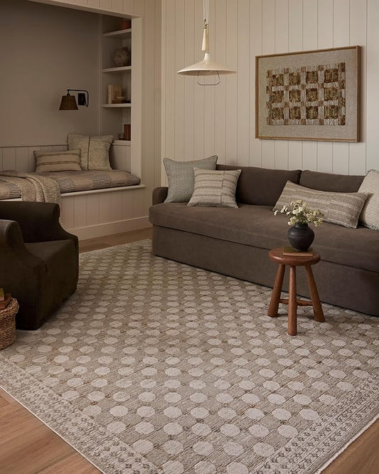 Loloi Amber Lewis Cali Collection CIL-01 Taupe/Natural 2'-3" x 3'-11", .25" Pile Height, Accent Rug