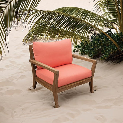 Tommy Bahama Deep Seating Lounge Cushion, 26" X 26" X 4", Bamboo Bay Mango