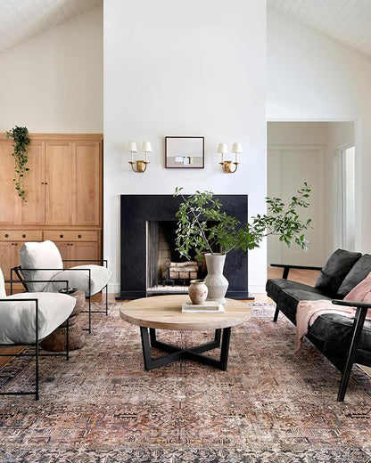 Loloi Chris Loves Julia Jules Collection JUL-02 Terracotta/Multi 2'-3'' x 3'-9'', .13" Pile Height, Accent Rug