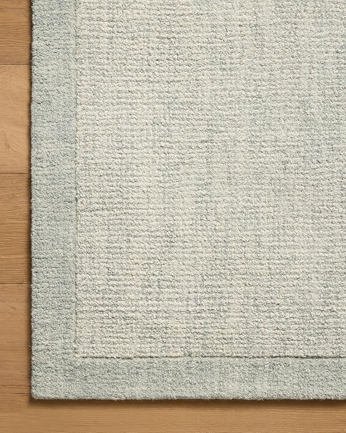 Loloi Magnolia Home by Joanna Gaines Henley Collection HNY-01 Ivory/Spa 7'-9" x 9'-9" Area Rug