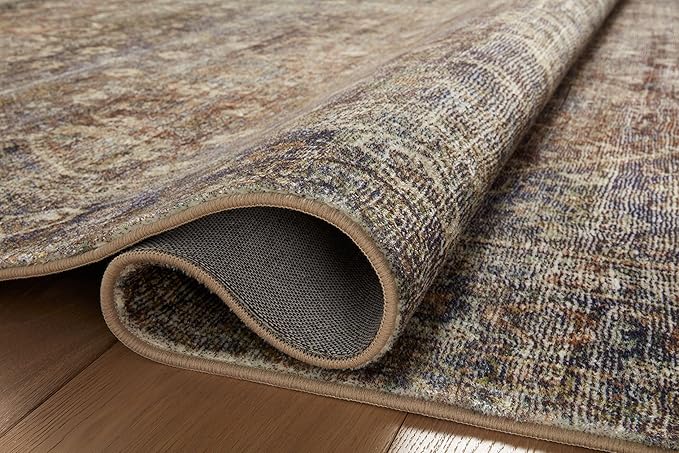 Loloi Amber Lewis Morgan Collection MOG-05 Spice/Lagoon 2'-3" x 7'-6" 38" Thick Runner Rug feat. CloudPile, Neutral, Room Décor, Vintage Inspired, Livingroom, Bedroom, Dining Area