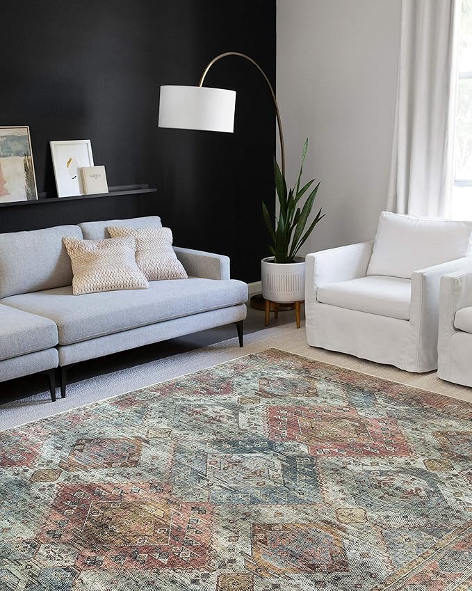 Loloi II Skye Collection SKY-06 Apricot/Mist 2'-3" x 3'-9" Accent Rug