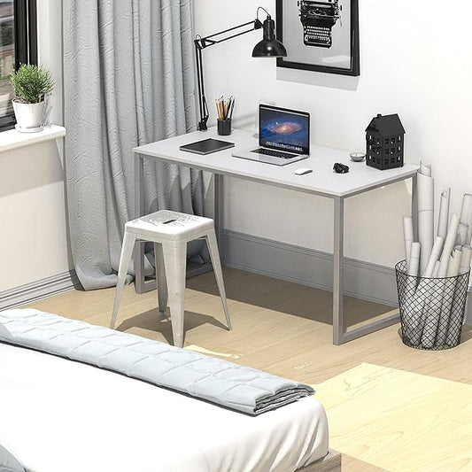 SHW Mission 40-Inch Home Office Computer Desk, White