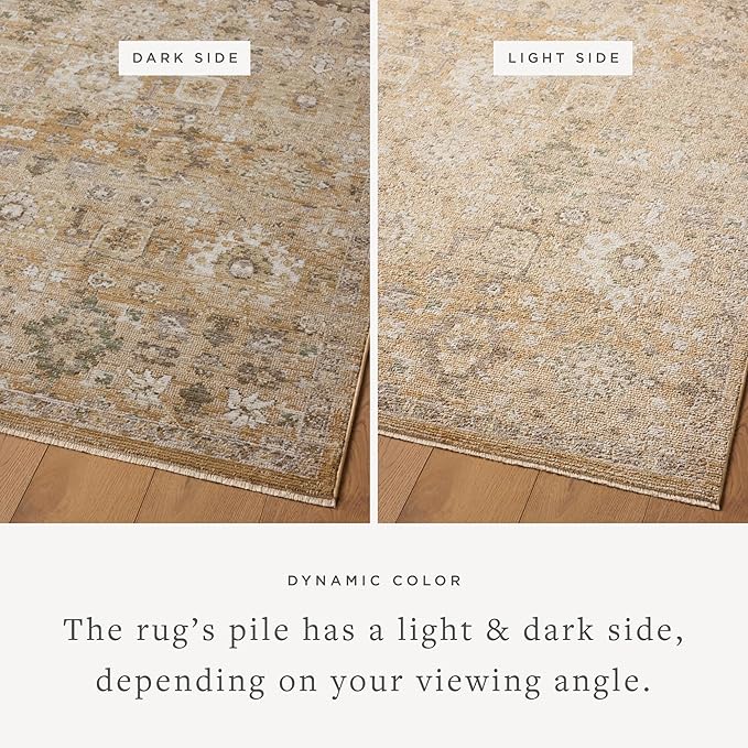 Loloi Magnolia Home by Joanna Gaines Pace Collection PAC-07 Sunset/Stone 2'-6" x 12'-0" Runner Rug