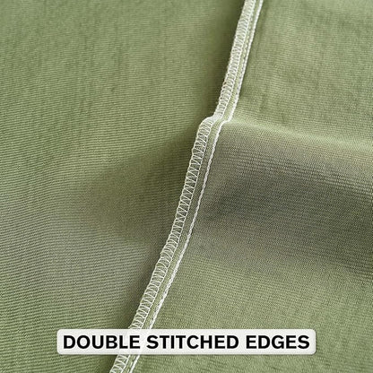 FUTEI Sage Green Chenille Throw Pillow Covers 16x16 Inch Set of 2,Soft Striped & Diamond Textured Cushion Cases,Modern Home Decor for Couch Living Room