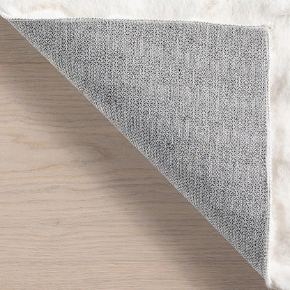 nuLOOM Jeni Checkered 2'6" x 6' Machine Washable Runner Rug for Living Room Bedroom Dining Room Entryway Hallway Kitchen, Off White