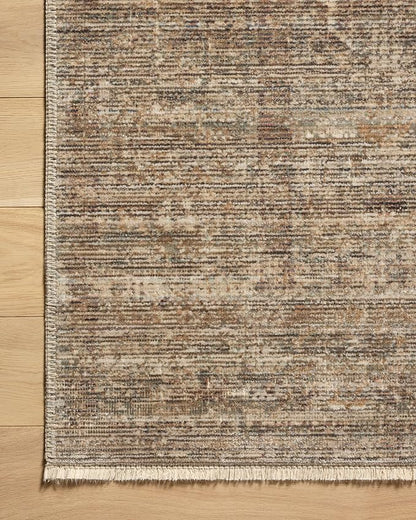 Loloi Amber Lewis Molly Collection MOL-07 Tobacco/Sage 3'-0" x 5'-0" Low Pile Accent Rug