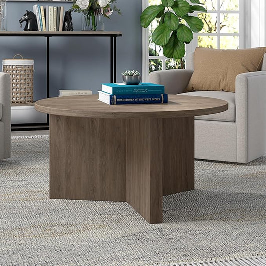 Henn&Hart Anders Coffee Table, 32" Wide,Grey