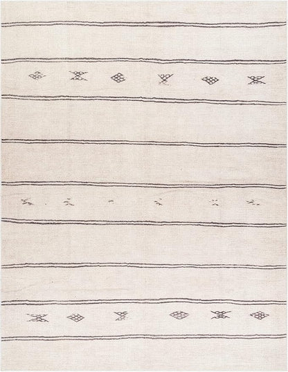 Livabliss x Becki Owens Rivi Moroccan Area Rug , 6'7" x 9', Ivory/Black
