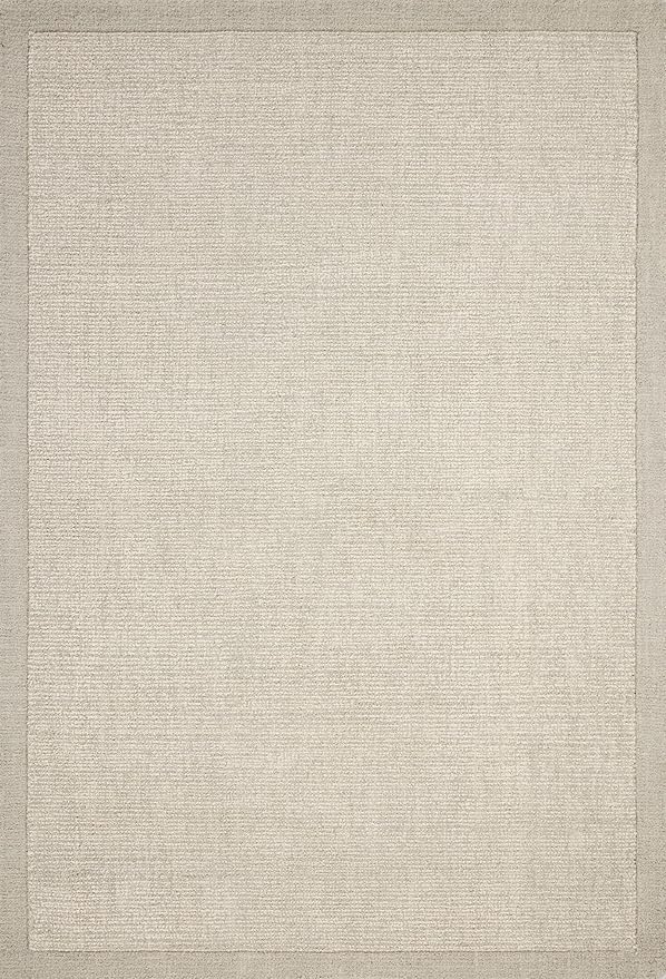 Loloi Magnolia Home by Joanna Gaines Henley Collection HNY-01 Ivory/Silver 8'-6" x 11'-6" Area Rug