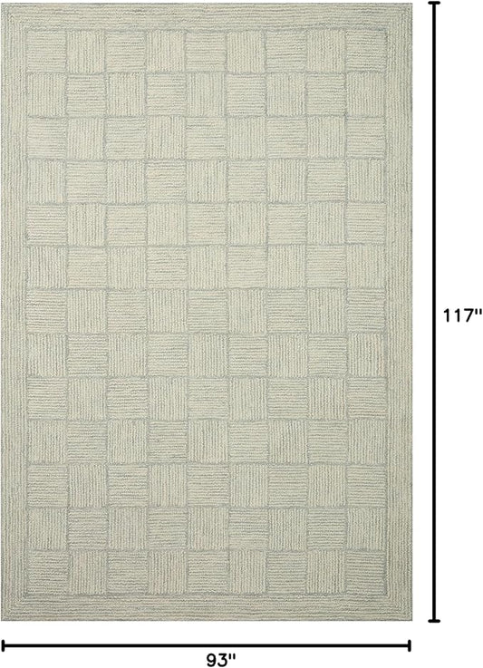 Loloi Chris Loves Julia Francis Collection FRA-03 Silver/Sky 7'-9" x 9'-9" Area Rug