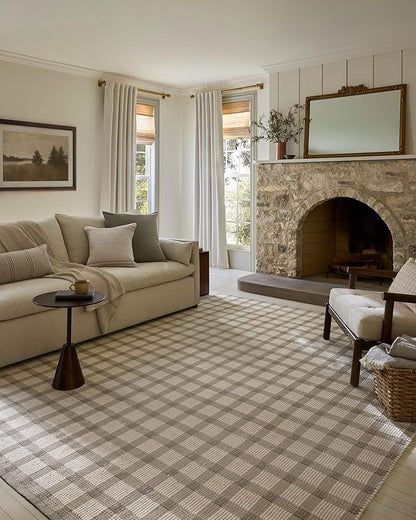 Loloi Magnolia Home by Joanna Gaines Ryder Collection RYD-02 Stone/Ivory 2'-6" x 7'-6" Runner Rug