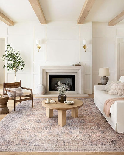 Loloi Skye Collection SKY-01 Blush/Grey 2'-0" x 5'-0" Accent Rug