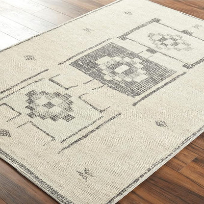 Livabliss x Becki Owens Solana Medallion Area Rug, 3'11" x 5'7", Taupe/Cream