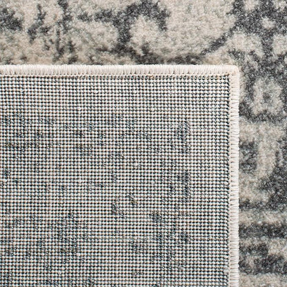 SAFAVIEH Evoke Collection 3' x 5' Ivory/Grey EVK256F Oriental Distressed Non-Shedding Living Room Bedroom Accent Rug