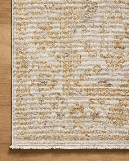 Loloi Magnolia Home by Joanna Gaines Pace Collection PAC-02 Natural/Gold 11'-6" x 15'-4" Area Rug