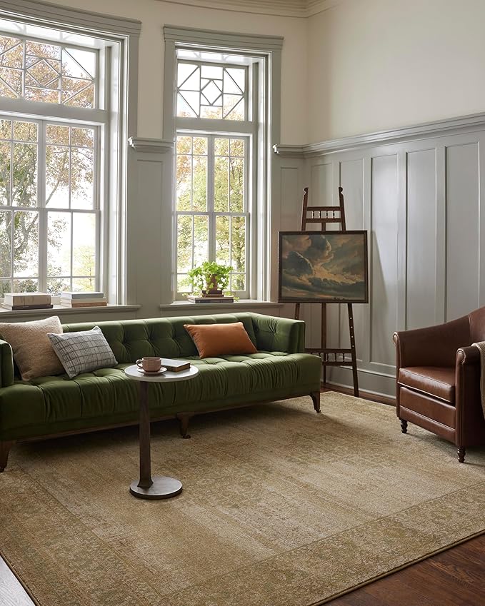 Loloi Magnolia Home by Joanna Gaines Mona Collection MOA-05 Antique/SPA 7'-6" x 10' Area Rug