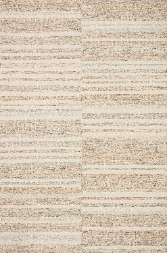 Loloi Chris Loves Julia Chris Collection CHR-03 Ivory/Clay 7'-9'' x 7'-9'' Square, .50" Pile Height, Area Rug