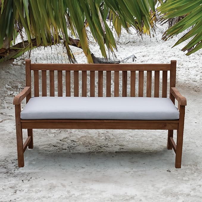 Tommy Bahama Bench Cushion, 44" X 19" X 2.5", Bamboo Bay Cloud