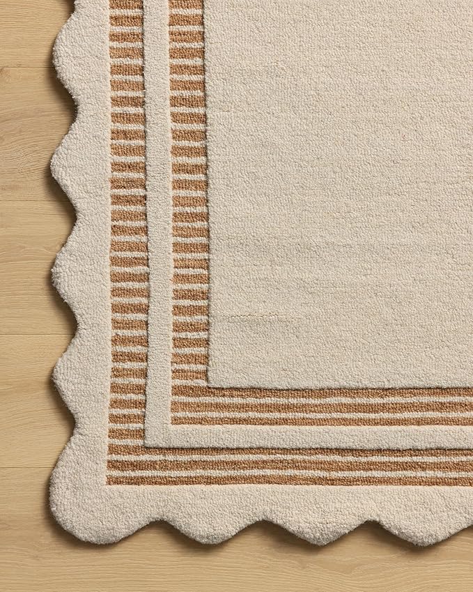 Loloi Chris Loves Julia Scottie Collection SCO-01 Ivory/Rust 2'-6" x 7'-6", .87" Pile Height, Runner Rug