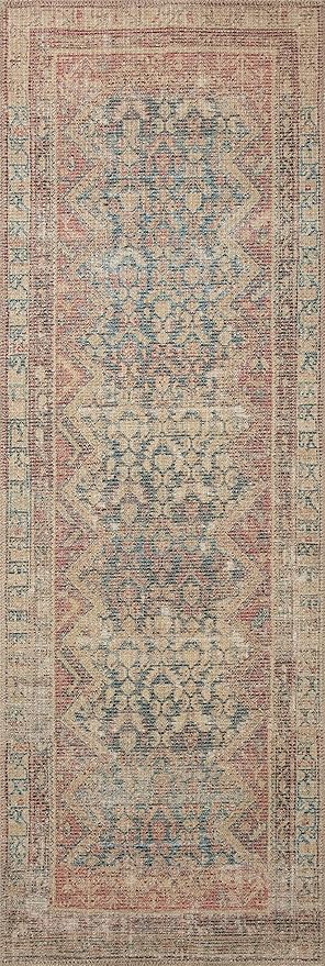 Loloi Angela Rose Aubrey Collection AUB-03 Ocean/Spice 2'-3" x 3'-9", .19" Pile Height, Accent Rug