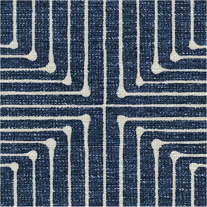 RUGGABLE x Jonathan Adler Machine Washable Modern Area Rug – Inkdrop Lapis Blue 6x9, Stain-Resistant, Non-Slip – Medium Rugs for Living Room, Bedroom, Hallway, Entryway & Office–with Cushioned Pad