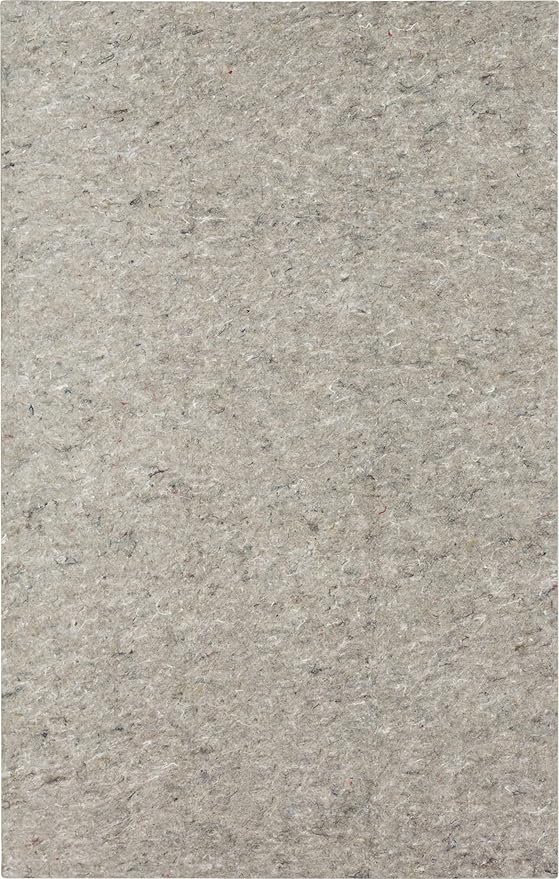 Mohawk Home 3' x 5' Non Slip Rug Pad Gripper 3/8 Thick Dual Surface Felt + Rubber Gripper - Safe for All Floors